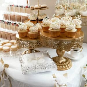 Elegant dessert table